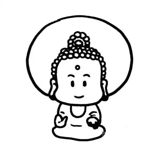 今天我们一起来学习简笔画如来佛祖的简笔画,简笔画简单又好看,关于