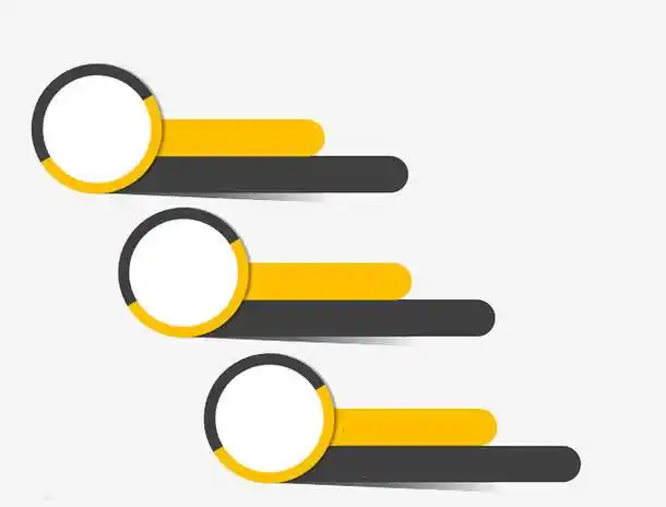 多彩条状ppt元素