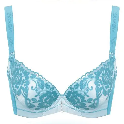 六月玫瑰性感妩媚蕾丝花纹聚拢型胸罩内衣