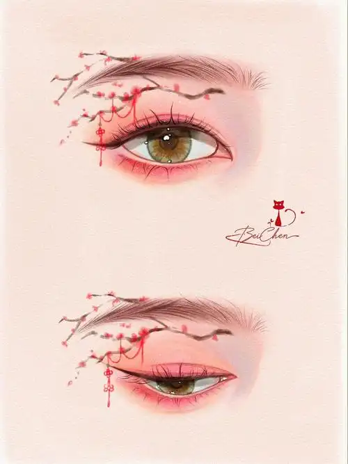 procreate绘画  #眼睛画法  #古风素材  #眼睛绘画教程