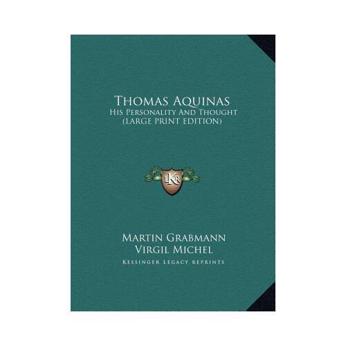 【预订】thomas aquinas: his personality and thought (large print