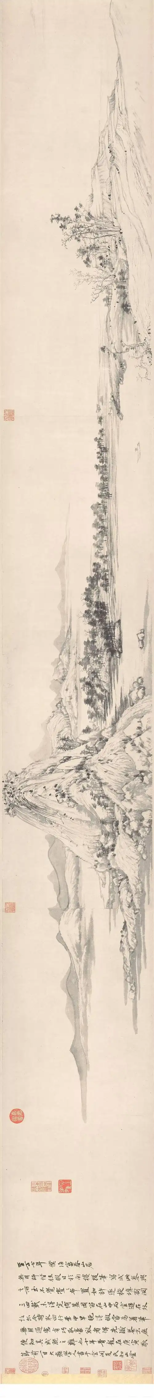 传世名画富春山居图高清全卷