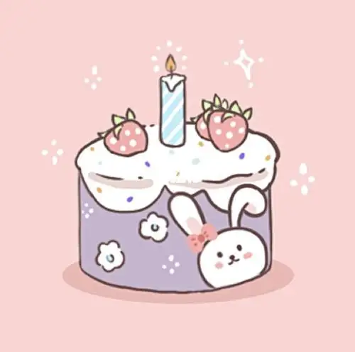 可爱的生日蛋糕怎么画