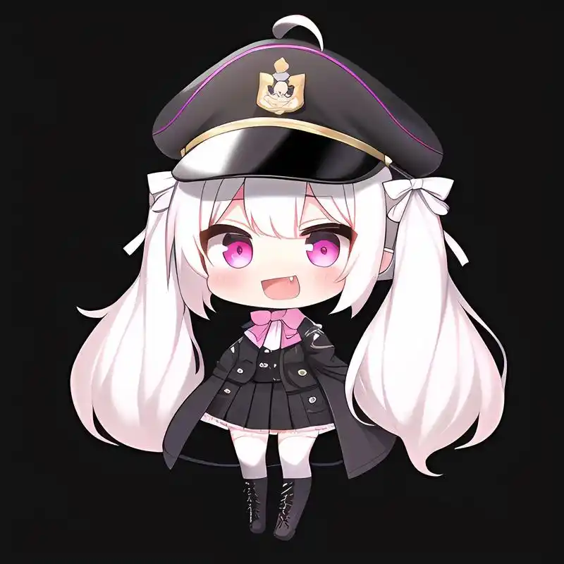 q版军姬.##ai绘画 #二次元 #头像 #q版 #q版人物 - 抖音