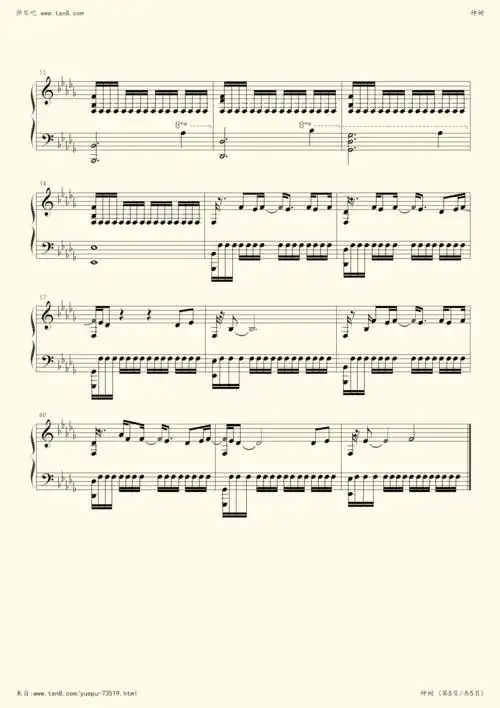 《神树 ,钢琴谱》华晨宇(五线谱 钢琴曲 指法)-弹吧|蛐蛐钢琴网