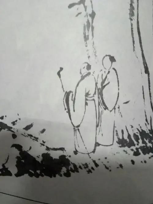 我的山水人物点景!