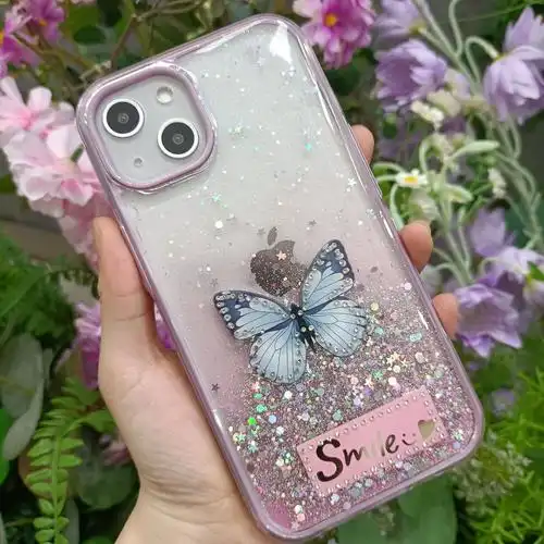 南美爆款适用redmi 10c渐变滴胶蝴蝶印花手机壳xiaomi poco x4pro