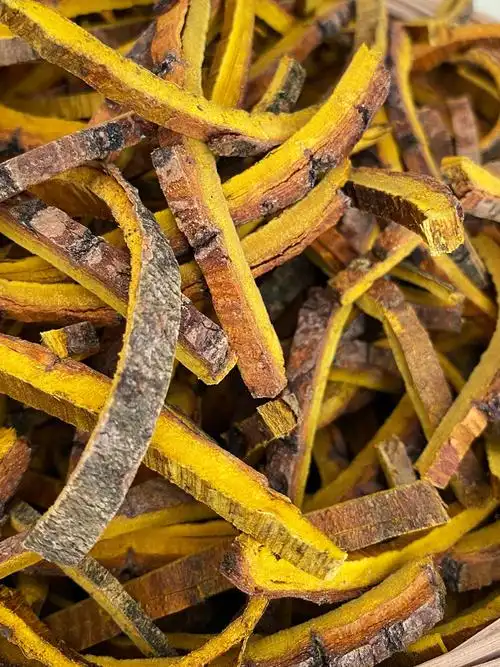 北京同仁堂原料黄柏中药材 川黄柏片 关黄柏树皮泡茶 泡水黄柏粉内廷