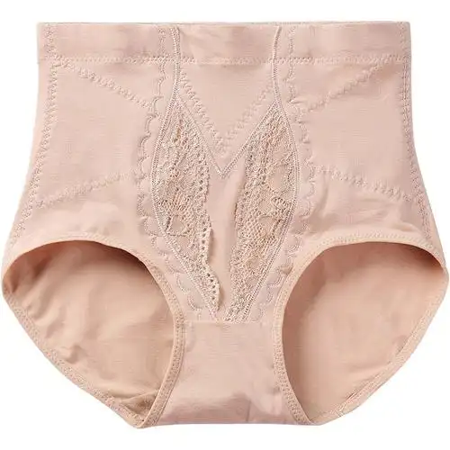 收腹内裤女中腰提臀纯棉裆塑形美体收小肚子塑女士三角裤高腰紧身