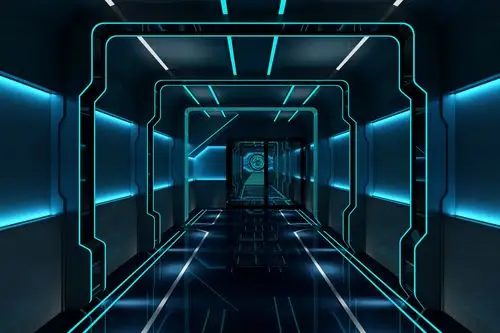 现代科技感酒吧效果图