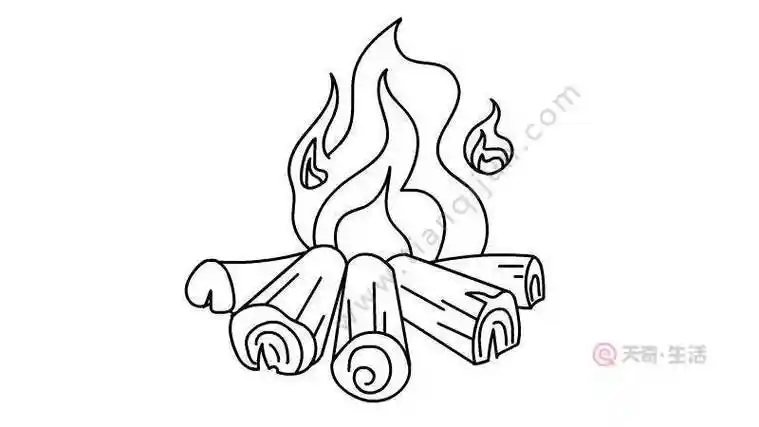 画女孩光火火字的简笔画步骤火简笔画简笔画火焰怎么上色火简笔画怎么