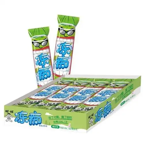 旺旺冻痴含乳饮料冰棒椰奶味香草味榴莲味