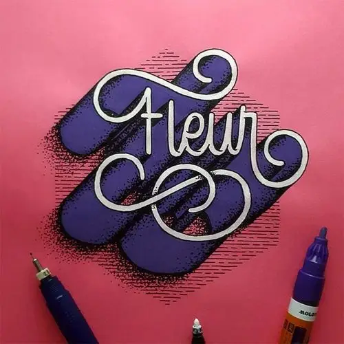 手绘立体字!厉害了!