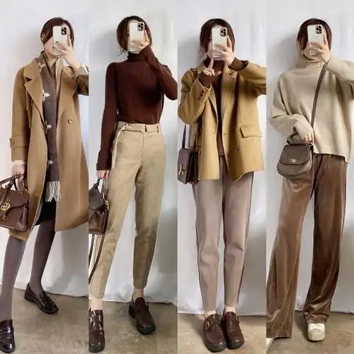 冬季搭配没灵感咖色穿搭是成熟女孩最爱高级时髦显气质