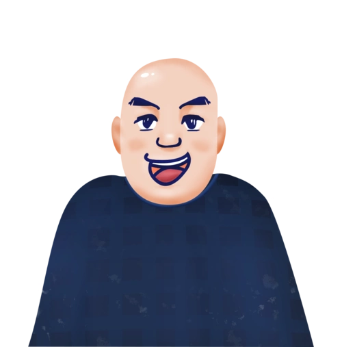 定制光头头像:当你被压力压得透不过气来的时候