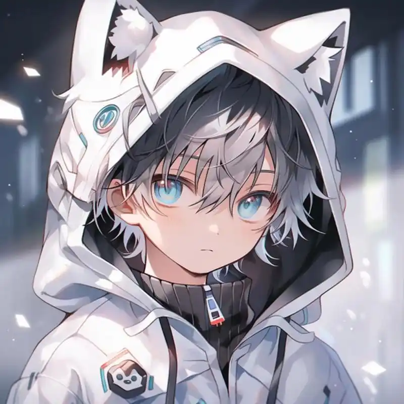 ai绘画 猫耳小男孩 改善版本  喜欢的友友可以给个支持哦