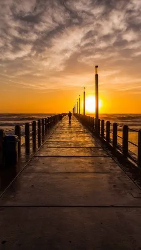 码头唯美风景h5背景