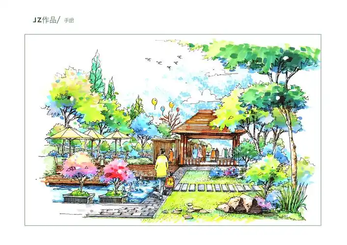 马克笔手绘-景观设计