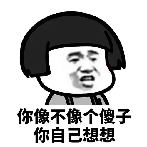 你像不像个傻子,你自己想想
