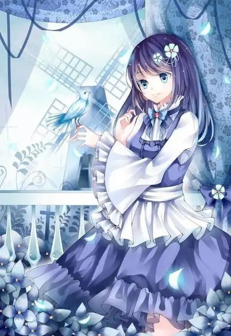 扎这两个辫子,袖子卷起来的漫画人物图片动漫人物天空图片