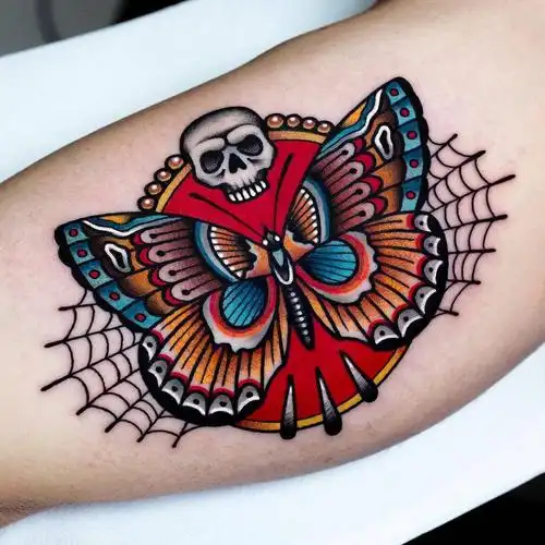 上海由龙纹身整理oldschool纹身图案分享