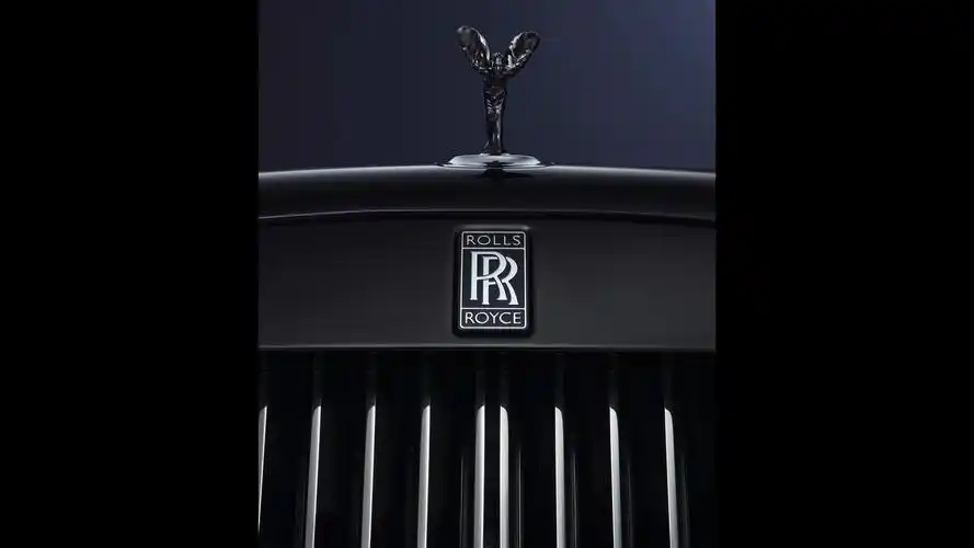 2016年劳斯莱斯黑色徽章汽车高清壁纸