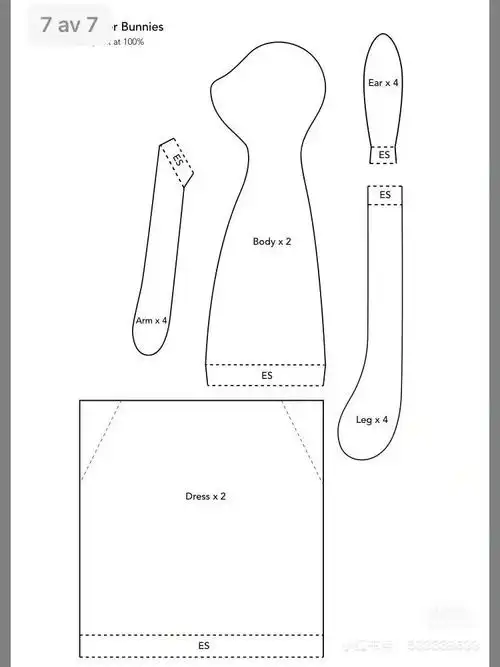 兔子图纸来源见水印