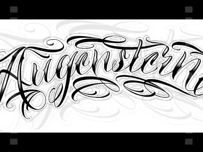 奇卡诺花体字星辰德语