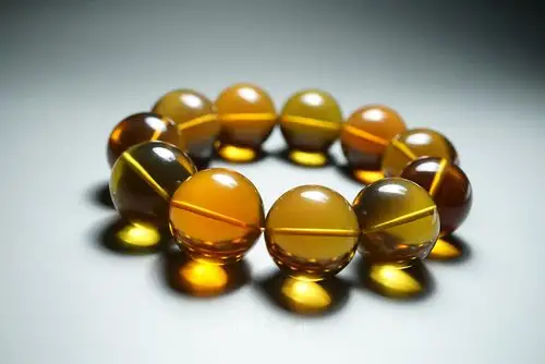 缅甸琥珀 收藏级茶珀男士手串 - 文章