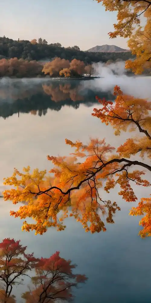 忽悠故人心上過,回首山河已是秋.#秋天 #风景 #枫叶93  - 抖音