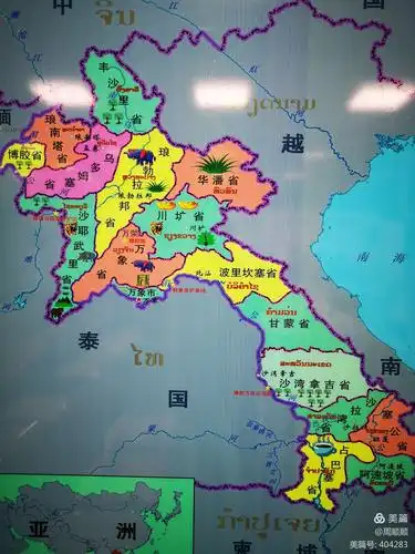 老挝地图