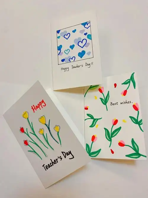 超简单手绘教师节小卡片一份小心意