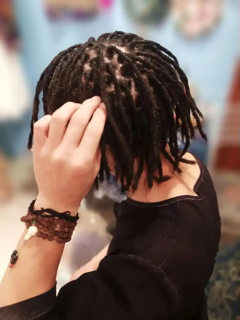 男款全真发脏辫