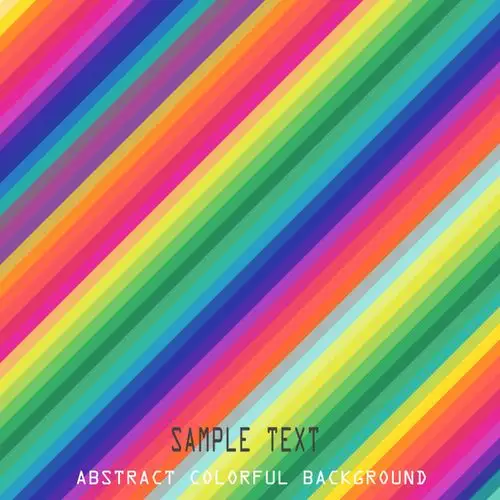 彩色条纹图案矢量设计