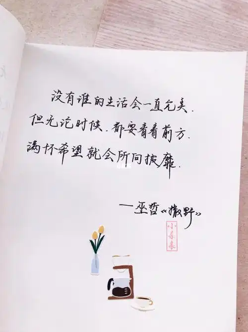 励志语录手写宫崎骏巫哲村上春树75