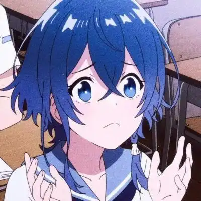 治愈系蓝色风格女生头像图片96张