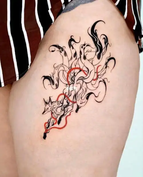 我的纹身分享  #北京丁目刺青  #九尾狐