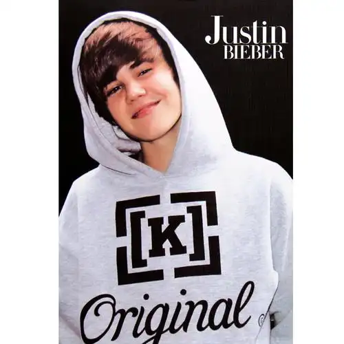 厂家供应动漫明星 贾斯汀比伯 压纹海报 8张一套 3r-661