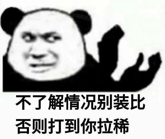 不了解情况别装比否则打到你拉稀沙雕怼人熊猫头表情包表斗图斗图表情