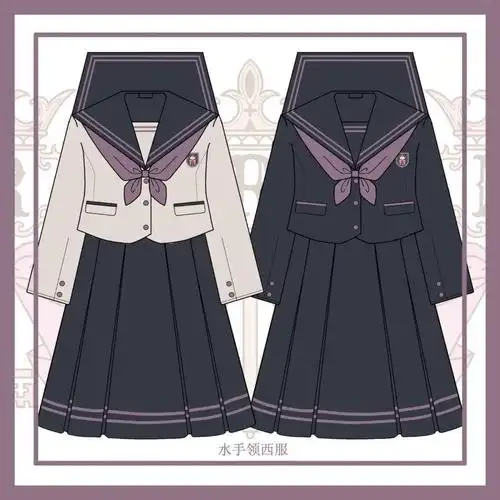 jk制服到底是一种什么东西?(jk服装效果图vs款式图分享)_日本