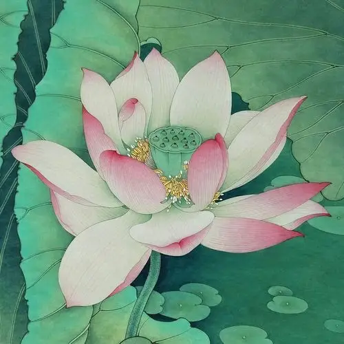 工笔,写意荷花作品!