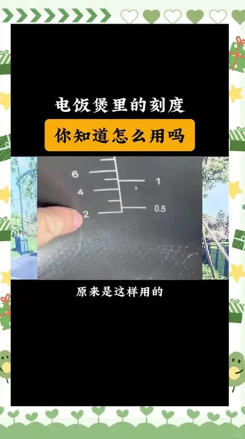 电饭煲刻度使用指南:你真的知道吗?🍚