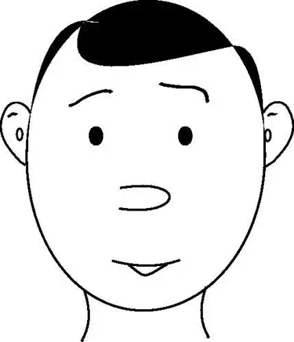 夸张的简笔画人脸 简笔画图片大全-蒲城教育文学网