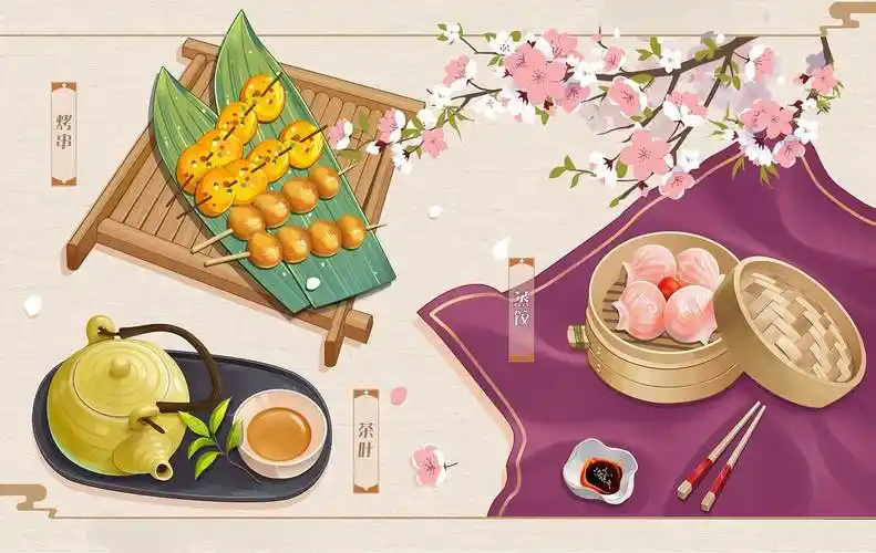 古风美食插画|插画|创作习作|ceciliaw - 原创作品 - 站酷 (zcool)