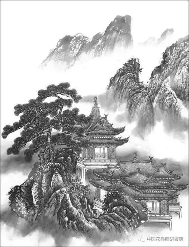 感受黑白静宁的艺术白描山水风景