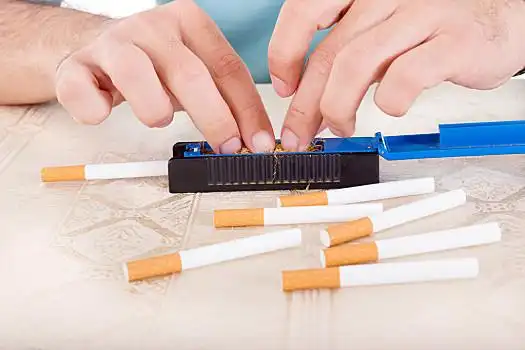 男性,手,卷烟,粘性,纸,清新,地面,烟草