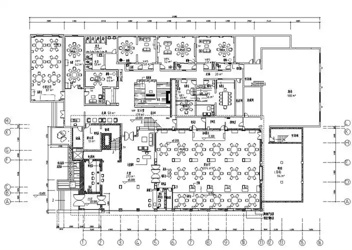 三门峡新中式大酒店室内施工图设计(含效果)
