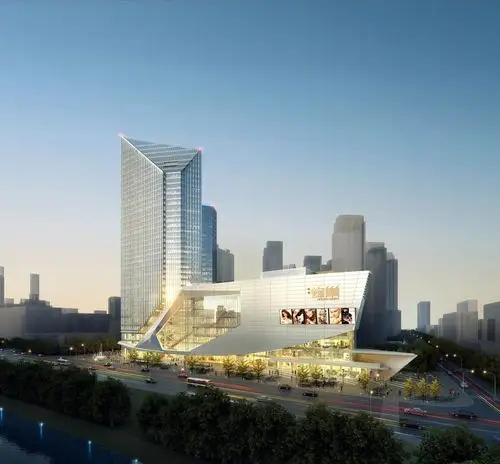 蜂巢购物中心外立面效果图