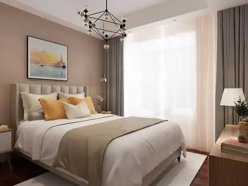 卧室整体暖色为主,凸显温馨.