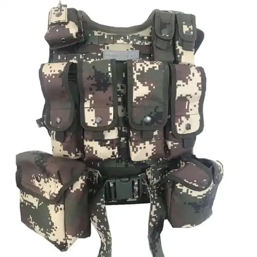 buraq15式战术背心通用迷彩装备作战防护装备轻量化战术背心快拆1000d